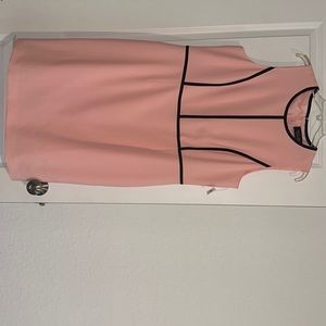 WOMENS SIZE 16 BLACK LABEL PINK MIDI DRESS